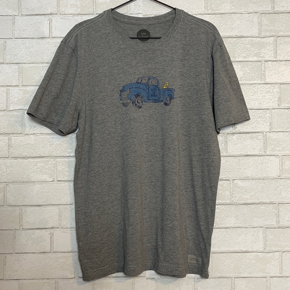 Life is Good Men’s Vintage Truck Crusher Tee M